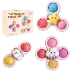 shumee Senzorična igrača Spinner, zamenljiva - roza, Woopie