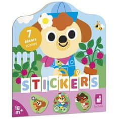 shumee Sticker Book Garden 18m+, Janod