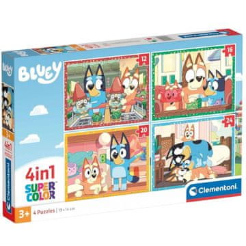 shumee Puzzle Super Color 4v1 Bluey 3+, Clementoni