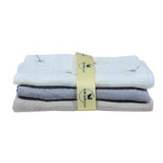 shumee Muslinske plenice 30x30 - bež + siva + beli regrat, SwanStore