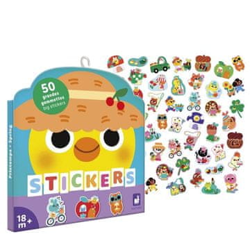 shumee Velike nalepke za večkratno uporabo 50 kosov VZMET 18m+, Janod