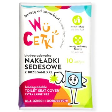 shumee WuCetki papirnate prevleke za WC deske za enkratno uporabo z XXL robovi za otroke in odrasle 10 kos.