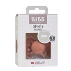 BIBS Silikonski cucelj INFINITY M PEACH 6m+, oprsnice