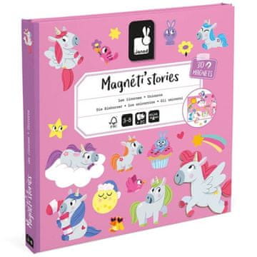 shumee Magnetistories magneettinen palapeli Unicorns, Janod