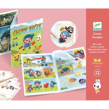 Djeco Komplet nalepk za strip FLYING SOFYE, Djeco