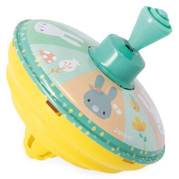 shumee Kovinski vrtavka Rabbits Pure - zelen ročaj, Janod