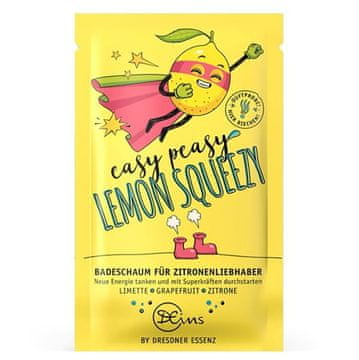 shumee Naravna kopalna sol - pena Easy Peasy Lemon Squeezy, Dresdner Essenz