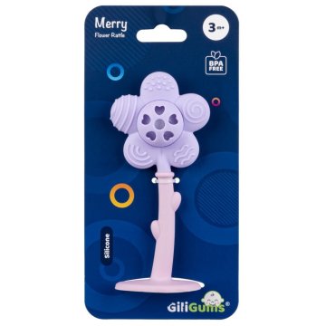 shumee Joyful Flower Rattle Purple, Giligums