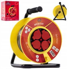 shumee VRTNI PODALJŠEK ZA KOLUT 25M 3X2,5 ELEKTRIČNI VODOODPORN ZA ZUNANJO UPORABO