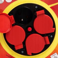 shumee VRTNI PODALJŠEK ZA KOLUT 25M 3X2,5 ELEKTRIČNI VODOODPORN ZA ZUNANJO UPORABO