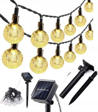 shumee GIRLANDA SOLARNE VRTNE SVETILKE 40 LED 5M TOPLO