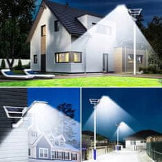shumee VRTNA LANTERNA SOLARNA SVETILKA ZA STEBER MOČNA 800W ULIČNA SVETILKA 146LED
