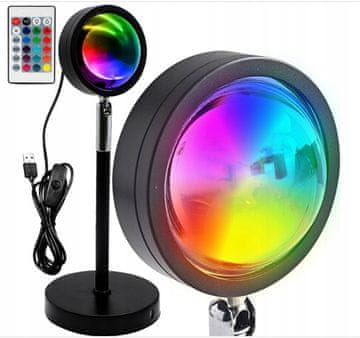 Xtech Daljinski upravljalnik za projektor Sunset Light 16 barv USB RGBW nočna LED