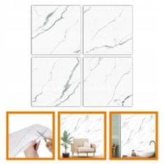 shumee Samolepilne PVC marmorne ploščice 10 kosov, trpežne, vodoodporne 0,9 m²