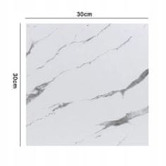 shumee Samolepilne PVC marmorne ploščice 10 kosov, trpežne, vodoodporne 0,9 m²
