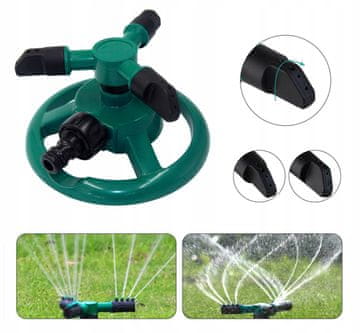 shumee AVTOMATSKI 360-STOPINJSKI VRTNIČNI TRIROKNI ŠKROPILNIK