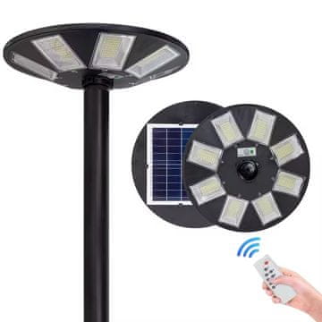 shumee Vrtna svetilka 360° solarna ulična svetilka s senzorjem gibanja, mrak 2500W
