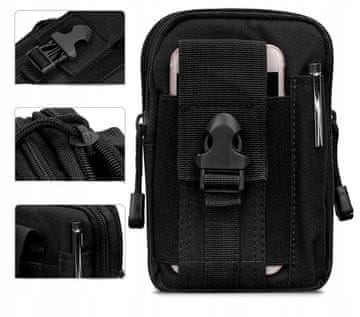 shumee MOŠKA TAKTIČNA VOJAŠKA TORBA Z ŽEPOM ZA PAS