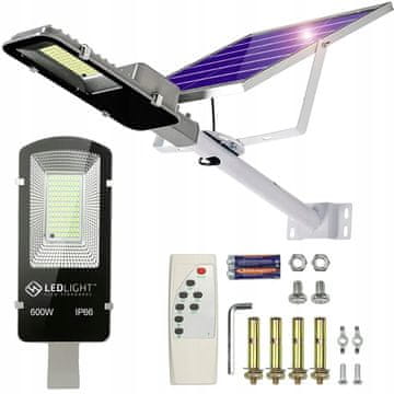 shumee VRTNA LUČENJSKA SONČNA SVETILKA ZA STEBER MOČNA 600 W ULIČNA PLOŠČA 102 LED