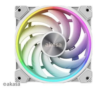 Akasa ventilator - 12 cm - SOHO AR argb bela