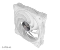 Akasa ventilator - 12 cm - SOHO AR argb bela