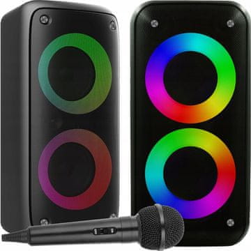 shumee Brezžični Bluetooth zvočnik XXL party counter karaoke boombox mikrofon
