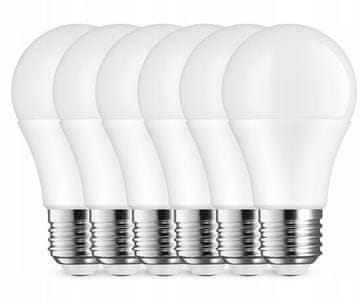 shumee 6x LED žarnica E27 A65 10W = 80W 285 SMD 800 lm CCD BREZ utripanja