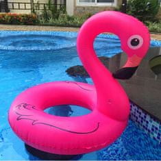 shumee Napihljiv obroč za plavanje v vodi, flamingo, 90 cm, roza, velik, XXL