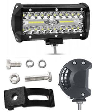 shumee LED DELOVNA LUČ ZA TOVORNJAKE 17cm 120W 12-24V CREE DOLGI DOSEG