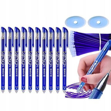 shumee 12x BRISLJIV KEMIČNI SVINČNIK MODRE 0,5 mm 20x polnilo