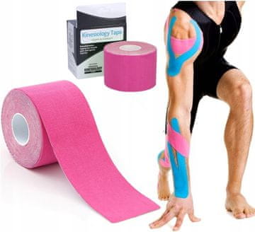 shumee TEJP KINEZIOLOŠKI TRAK ZA FIZIOTERAPIJO 5CM x 5M, barvni za POŠKODBE