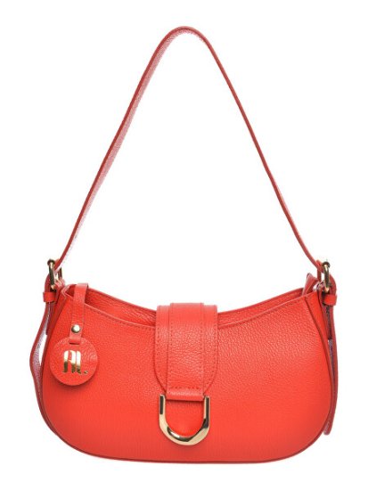 Ženska usnjena torbica Banana Bag AL1912T Rosso