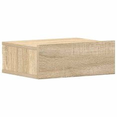 Vidaxl Stenske nočne omarice 2 kosa sonoma hrast 40x30x15 cm inž. les