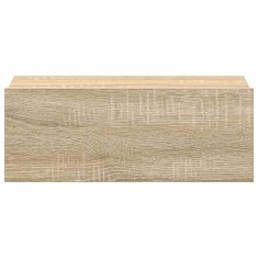 Vidaxl Stenske nočne omarice 2 kosa sonoma hrast 40x30x15 cm inž. les