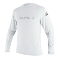 O'Neill Moška UV majica Basic Skins, dlg rok, bela, XS