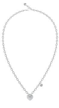 Guess Crazy In Love Jeklena ogrlica s srcem JUBN05212JWRHT/U