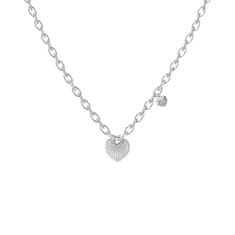 Guess Crazy In Love Jeklena ogrlica s srcem JUBN05212JWRHT/U