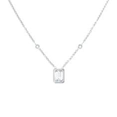 Guess Brezčasna jeklena ogrlica 4G Light JUBN05249JWRHT/U