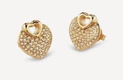 Guess Bleščeči uhani v obliki srca Crazy In Love JUBE05213JWYGT/U