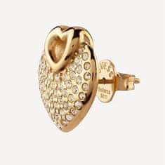 Guess Bleščeči uhani v obliki srca Crazy In Love JUBE05213JWYGT/U
