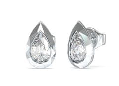 Guess Očarljivi uhani iz lahkega jekla Tear Drop 4G JUBE05247JWRHT/U