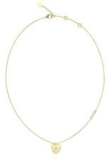 Guess Očarljiva pozlačena ogrlica Guess Amore JUBN05056JWYGT/U