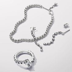 Pandora Luksuzni srebrni uhani s cirkoni Timeless 293159C01