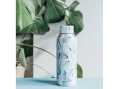 QUOKKA Quokka Solid, Steklenica iz nerjavečega jekla / termoska Gray Bouquet, 510ml, 12172