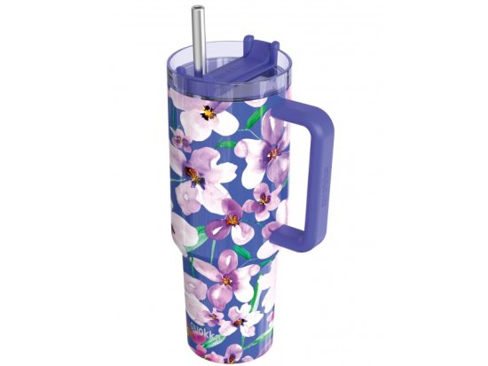 QUOKKA Quokka Stream, Termo skodelica XL iz nerjavečega jekla Flower Dusk, 1200ml, 40042