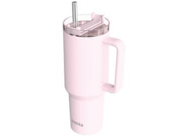 QUOKKA Quokka Stream, Termo skodelica XL iz nerjavečega jekla, svetlo roza, 1200ml, 40047