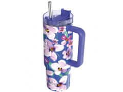 QUOKKA Quokka Stream, Termo skodelica iz nerjavečega jekla Flower Dusk, 950ml, 40032