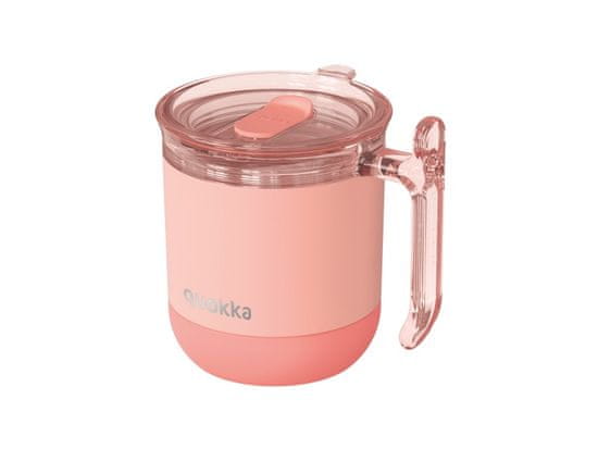 QUOKKA Quokka Wave Smartgrip, Nerezový termo hrnček Pastel Peach, 260ml, 40275