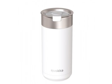QUOKKA Quokka Boost, Termo vrč iz nerjavečega jekla s cedilom Bela, 400ml, 40078