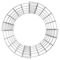 Vidaxl Okrogle visoke grede gabion 3 kosi pocinkano jeklo Ø30x50 cm